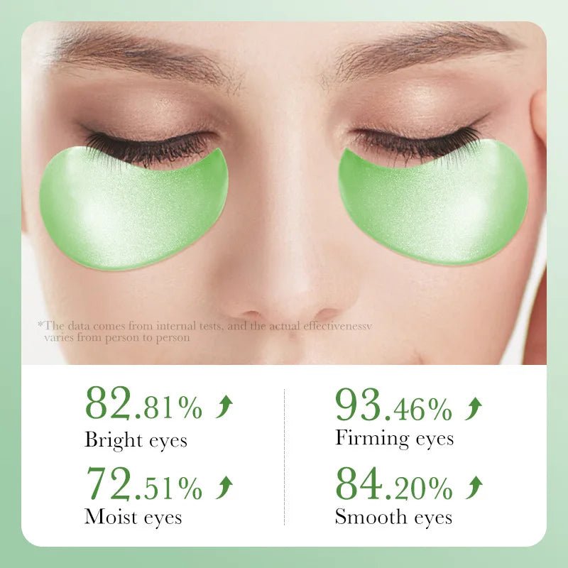 AloeGlow Eye Patches - 60pcs Aloe Vera Colágeno Máscara de Ojos - Hogar Elegance
